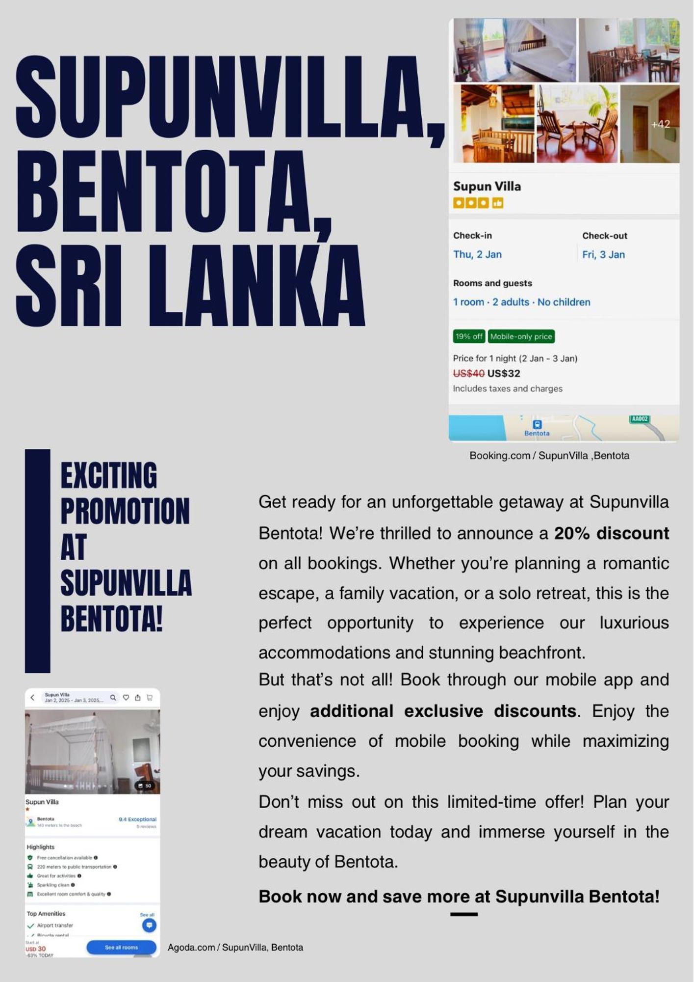 Supun Villa Bentota Extérieur photo